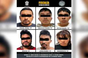 La Fiscalía General de Justicia del Estado de México cumplimentó orden de aprehensión contra seis presuntos responsables de secuestro agravado.