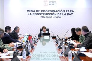 La Gobernadora Delfina Gómez Álvarez encabeza la Mesa de Coordinación para la Construcción de la Paz, número 70 de este año.