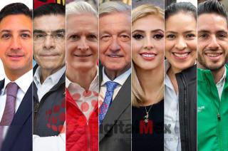 Rodrigo Jarque, Enrique Jacob, Alfredo Del Mazo, Andrés Manuel López Obrador, Nancy Gómez, Karen Castrejón, José Couttolenc