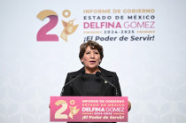 Desde el Teatro Morelos, la gobernadora del Estado de México, Delfina Gómez Álvarez, presentó su Segundo Informe de Gobierno.