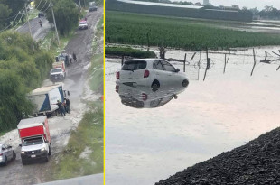 Además, una fuerte granizada en la zona ocasionó daños en los cultivos cercanos.