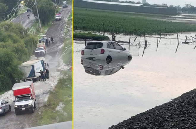 Además, una fuerte granizada en la zona ocasionó daños en los cultivos cercanos.