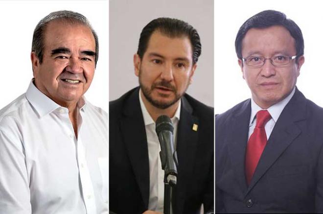 Maurilio Hernández de morena, Elías Rescala del PRI y Joel Cruz del PT, fueron elegidos