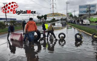 El reporte de la inundación fue recibido el día 1° de septiembre alrededor de las 15:00 horas.