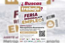 Anuncio de la Feria Regional de Empleo en Toluca