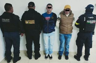 Los hombres fueron identificados como Alejandro “N” y Andrés “N”, quienes fueron detenidos por su posible participación en delitos contra la salud.