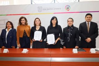 Este convenio, dijo, es el séptimo que se firma con municipios mexiquenses