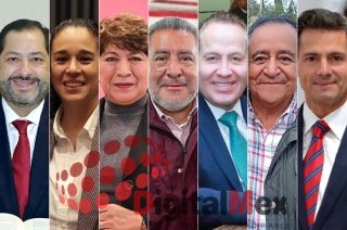 Francisco Vázquez, Amalia Pulido, Delfina Gómez, Horacio Duarte, Eruviel Ávila, Arturo Osornio, Enrique Peña