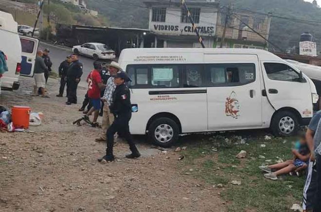 Las víctimas viajaban en una camioneta tipo Urvan con razón social 