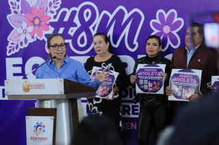La alcaldesa Azucena Cisneros anunció el fortalecimiento de la campaña “En Ecatepec nos cuidamos todas” y destacó la reducción en delitos contra mujeres en el municipio.