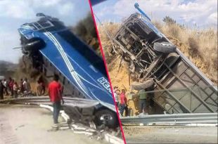 #Video: Vuelca otro camión de pasajeros; hay muertos y varios heridos
