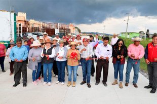 El alcalde Mario supervisó e inauguró obras de pavimentación, electrificación y drenaje en distintas comunidades de Villa Victoria.