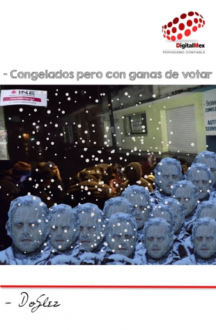 Congelados pero con ganas de votar