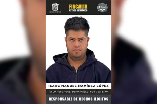 Tras su detención, Isaac Manuel Ramírez López fue ingresado al Centro Preventivo y de Readaptación Social de la región, donde quedó a disposición de la Autoridad Judicial.