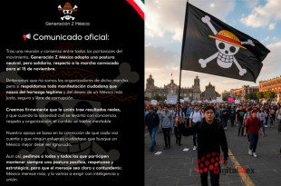 Ante la ola de atención mediática, el colectivo Generación Z México emitió un comunicado oficial para aclarar su postura