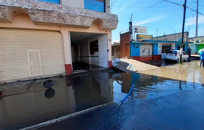 #SanMateoAtenco: Tormenta afecta 120 negocios y 30 casas