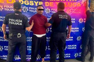 Sospechoso intentó escapar, pero fue detenido tras una persecución a pie.