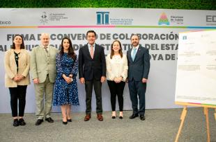 Firma del Convenio de Colaboración entre el TRIJAEM y el Gobierno Municipal de Almoloya de Juárez