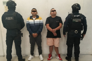 Giovanni “N” de 27 años y José “N” de 37 años, fueron trasladados ante la Agencia del Ministerio Público con sede en la demarcación.