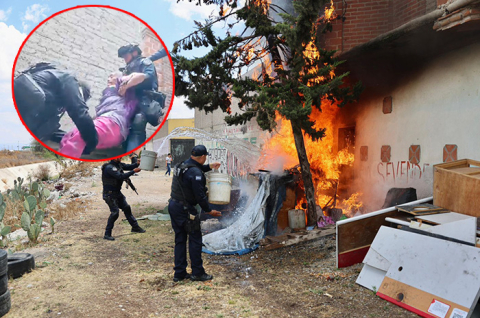 El incendio, presuntamente originado en una estructura improvisada, fue controlado a tiempo por bomberos, evitando una tragedia mayor.