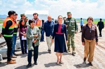 La gobernadora Delfina Gómez y la presidenta Claudia Sheinbaum recorrieron la estación Xaltocan-Nextlalpan para supervisar el avance del Tren México-Pachuca.