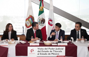 Recibe PJEDOMEX a la delegación del Poder Judicial de Tlaxcala