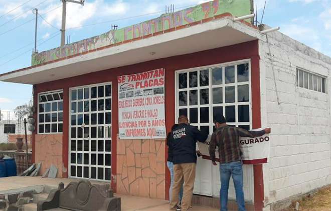 La FGJEM, detalló que se incautaron cuatro inmuebles en los municipios de Atlacomulco, San Felipe del Progreso y Aculco