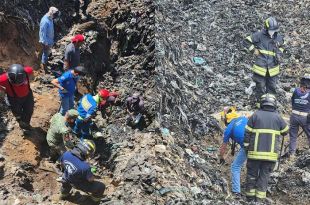 Localizan cuerpo con georradar tras delizamiento de tiradero en Naucalpan