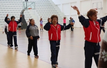 Se activan adultos mayores en el deportivo “Gral. Agustín Millán Vivero”