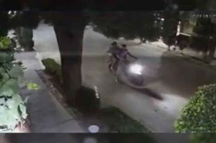 Mundo Patitas compartió un video en el que muestra como unos motociclistas le disparan a un perrito, en Texcoco.