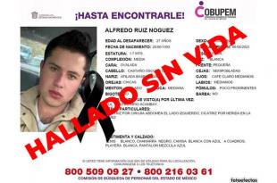 Alfredo desaparecido el 6 de junio pasado en Aculco, en circunstancias poco claras
