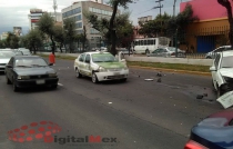 Carambola en Toluca deja dos lesionados