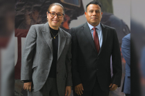 Azucena Cisneros Coss presenta a Luis Alberto Taylor González como nuevo comisario de Seguridad en Ecatepec.