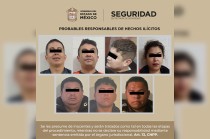 Los oficiales trasladaron a Alejandro &quot;N&quot;, Luis &quot;N&quot;, Alexis &quot;N&quot;, Alberto &quot;N&quot;, Edson &quot;N&quot;, Christian &quot;N&quot; y Jaqueline &quot;N&quot;, a la Agencia del Ministerio Público correspondiente.