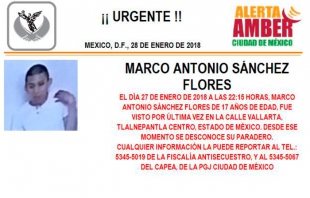 Apoya policía de Tlalnepantla en la búsqueda del joven Marco Antonio