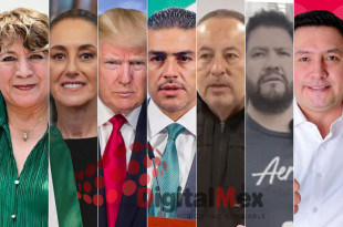 Delfina Gómez, Claudia Sheinbaum, Donald Trump, Omar García Harfuch, José Luis Cervantes, Dante a Gutiérrez, Miguel Ángel Ramírez 