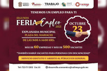 Más de 60 empresas participarán en la Segunda Feria del Empleo Calimaya 2025.