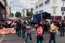 Los comerciantes habían sido desalojados de una calle en la colonia de San Andrés de la Cañada, en la parte alta de la Sierra de Guadalupe.