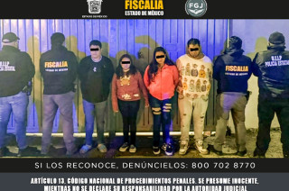 Carlos “N”, Mario Alberto “N”, Evelin “N” y Yuliana Karina “N” quedaron a disposición de la autoridad quien determinará su situación jurídica.