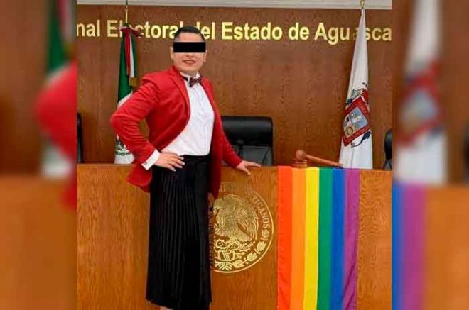 Baena Saucedo se convirtió en la primera persona no binaria en ocupar una magistratura en México y América Latina.