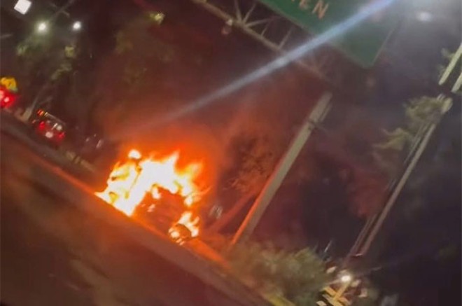 #Video: Muere automovilista calcinado en accidente sobre Paseo Tollocan