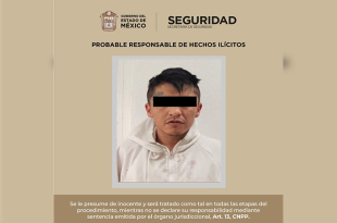 Christian “N”, de 32 años, fue detenido por elementos de la Secretaría de Seguridad del Estado de México tras el rescate de una menor que presuntamente mantenía privada de la libertad.