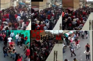 #Video: Batalla campal en festejos de San Isidro Labrador, en Calimaya