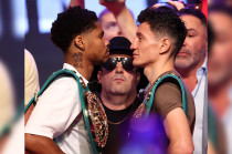 Durante el “cara a cara” ante el púgil estadounidense Shakur Stevenson, el mexicano nunca perdió la paciencia, a pesar de la actitud provocadora que en todo momento mostró su oponente.