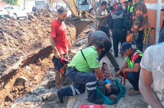 Sus compañeros solicitaron de inmediato el apoyo de los cuerpos de emergencia.