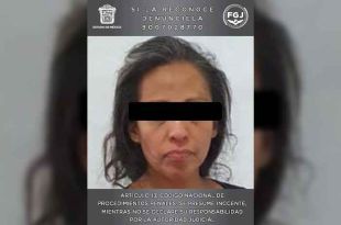 Susana &quot;N&quot; fue detenida por elementos de la Policía Municipal de Tlalnepantla en auxilio de la víctima.