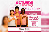 Mujeres llamado a la autoexploración en Octubre rosa.