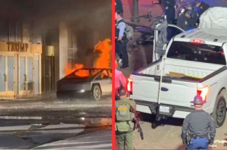 #Video: Ataque simultáneo terrorista en EE. UU. deja 10 muertos y Cybertruck explota frente al Trump Hotel