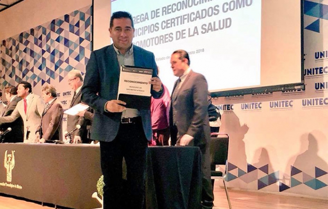 Certifican a San Mateo Atenco como municipio promotor de la salud