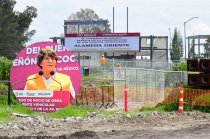 La administración de Delfina Gómez mantiene seguimiento a las obras de infraestructura vial para mejorar la movilidad.